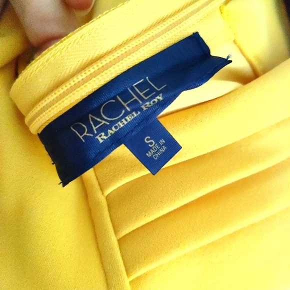 Rachel Rachel Roy Halter Sheath Dress - Yellow - Size Small - Picture 9 of 9